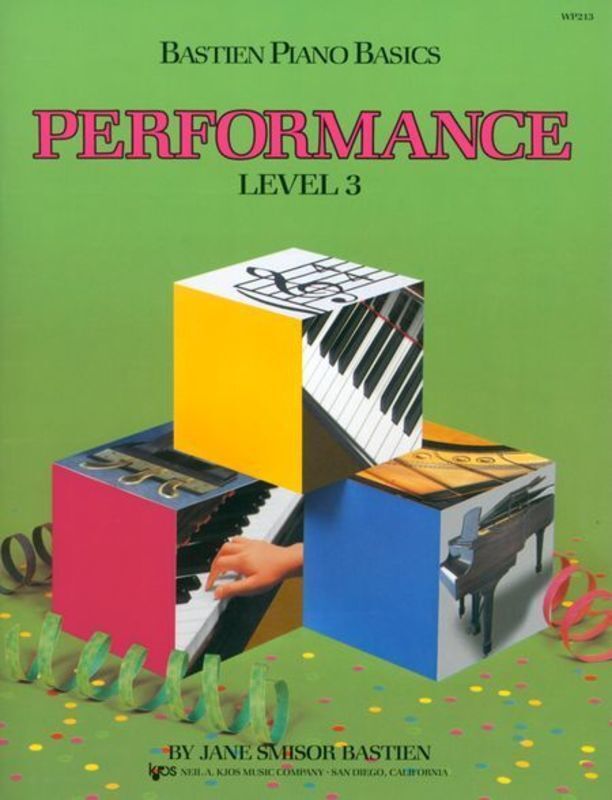 Bastien Piano Basics, Performance, Level 3