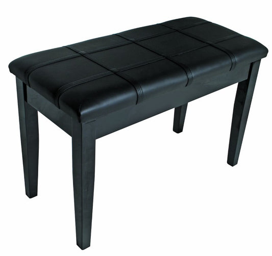 Piano/Keyboard Stool with Padded Seat & Storage - Black
