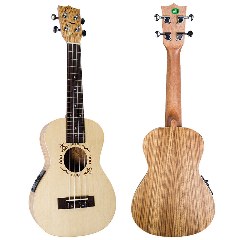 Flight DUC525 EQ SP/ZEB Electro-Acoustic Concert Ukulele (DUC525CEQ)