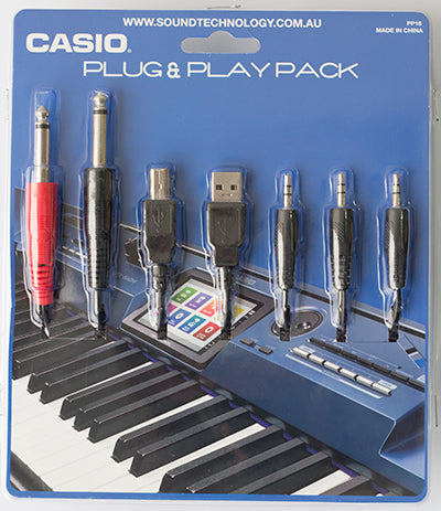 Casio Plug'n'Play Pack with multi-media cables and smartphone anti-slip mat (PP16)