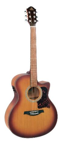 Gilman GA12CE - Grand Auditorium Guitar with Cutaway and Electronics - Natural Satin