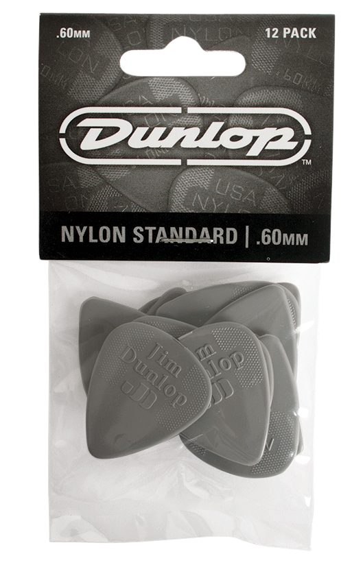 Jim Dunlop Nylon Standard Picks (Pack of 12)