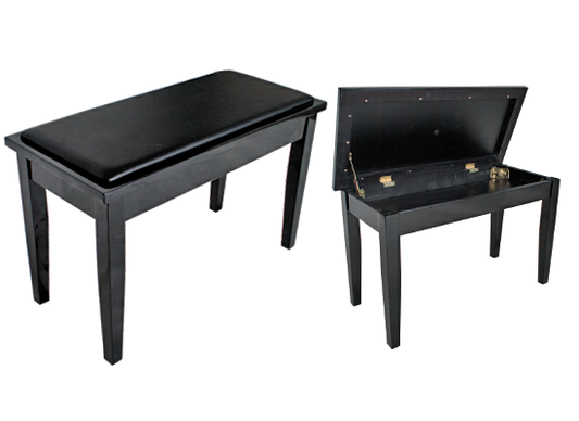 Black Piano Stool with Compartment (KTW11)